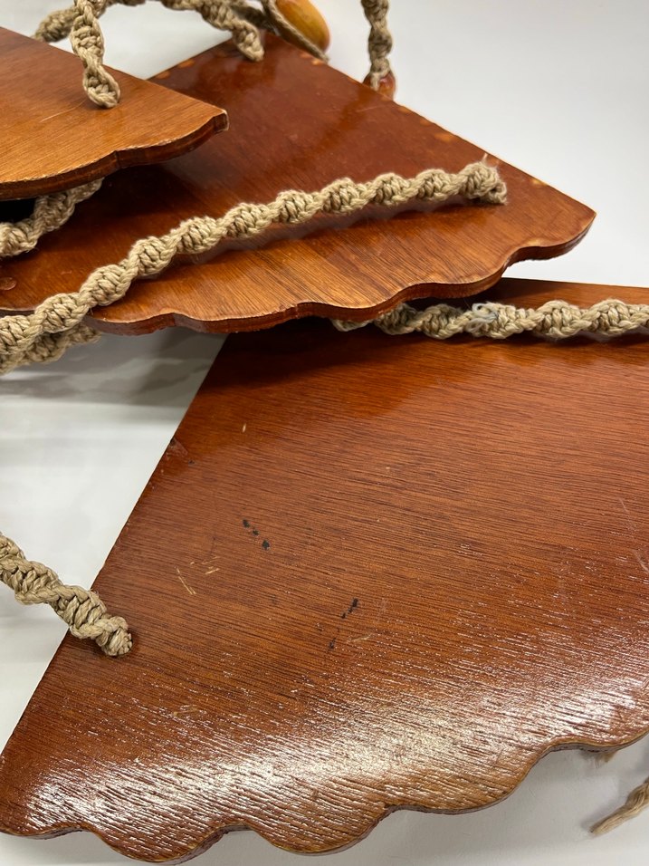 Vintage Makrome Köşe Raf - Görsel 5