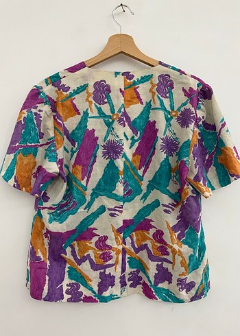 Vintage Desenli Gömlek - Görsel 6