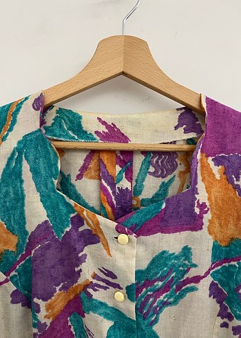 Vintage Desenli Gömlek - Görsel 3