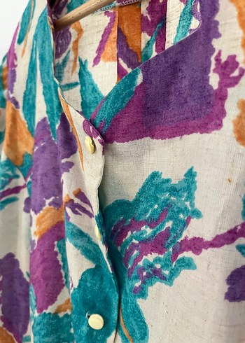 Vintage Desenli Gömlek - Görsel 5