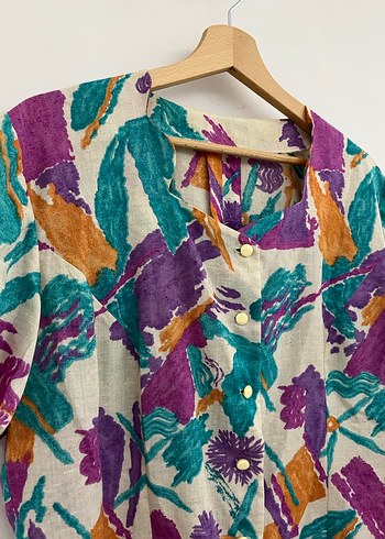 Vintage Desenli Gömlek - Görsel 2