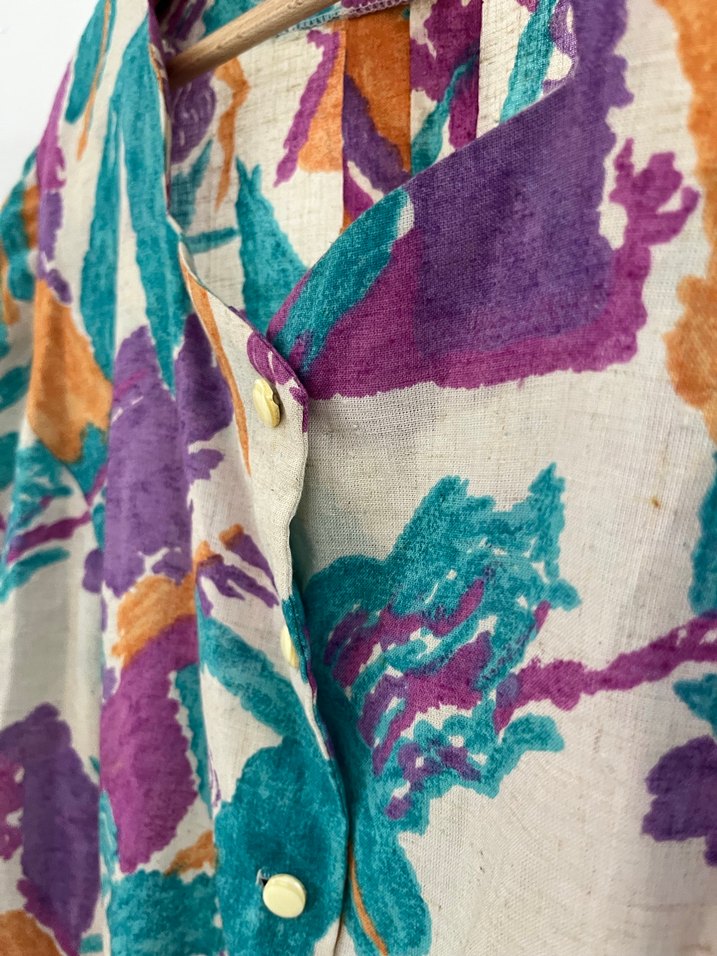 Vintage Desenli Gömlek - Görsel 5