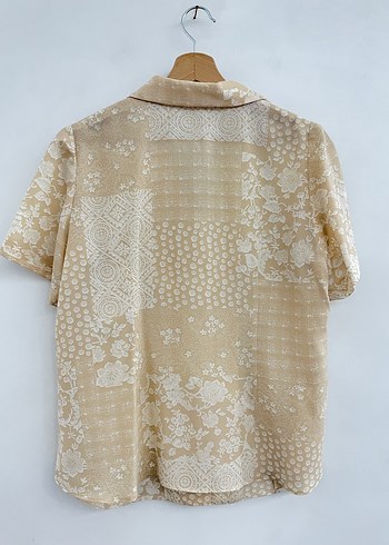 Vintage Çiçek Desenli Gömlek - Görsel 5