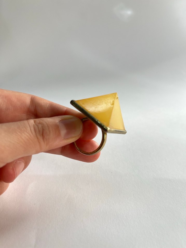 Vintage Piramit Yüzük - Görsel 5