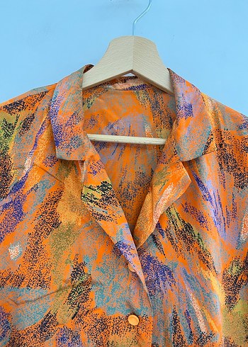 Vintage Desenli Gömlek - Görsel 2