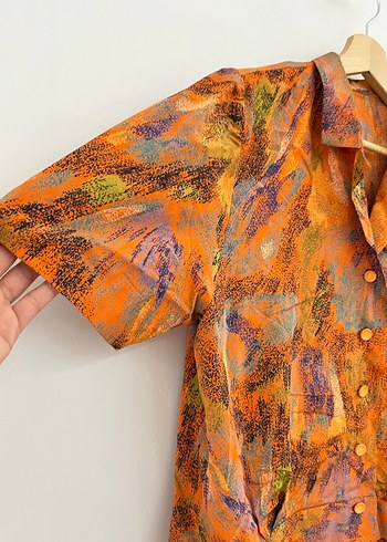 Vintage Desenli Gömlek - Görsel 3