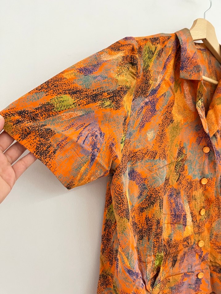 Vintage Desenli Gömlek - Görsel 3