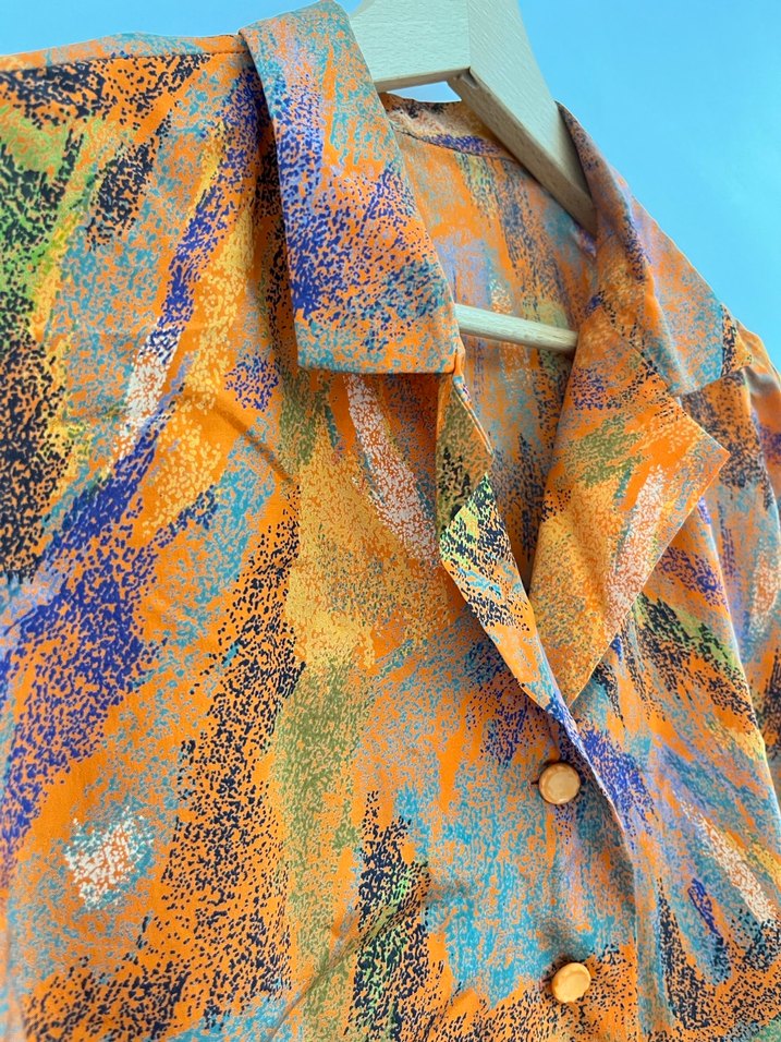 Vintage Desenli Gömlek - Görsel 4