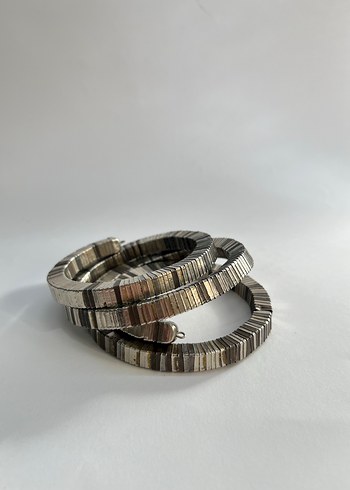 Vintage Metal Spiral Bileklik - Görsel 3