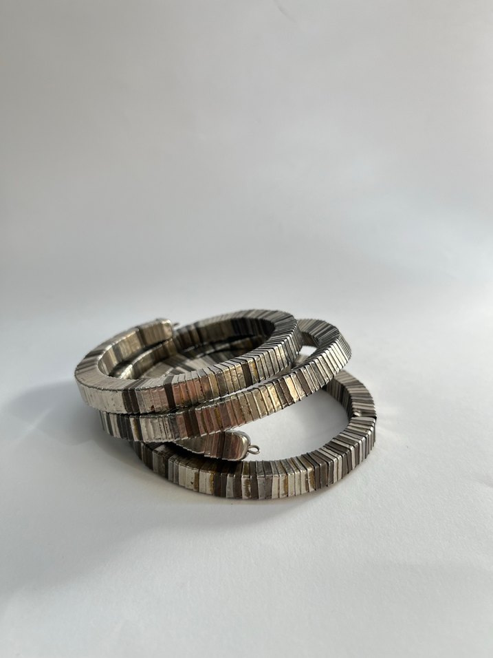 Vintage Metal Spiral Bileklik - Görsel 3