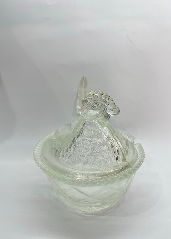 Vintage Tavuk Figürlü Şekerlik - Görsel 5