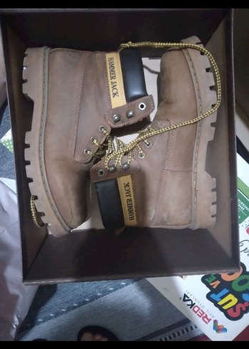 Kahverengi Deri Tokalı Biker Bot - Görsel 2