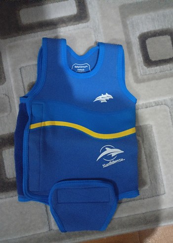 Mavi Bebek Askılı Bodysuit Velcro Kapamalı - Görsel 2