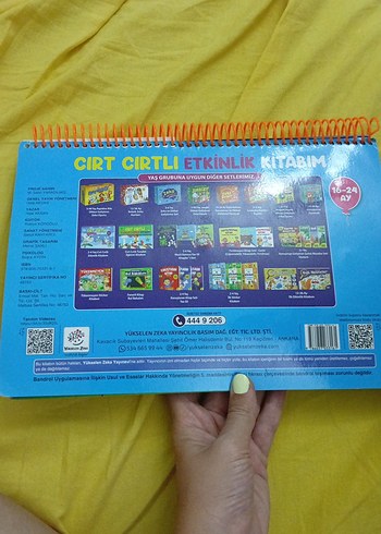 Cırt Cırtlı Etkinlik Kitabım 16-24 Ay