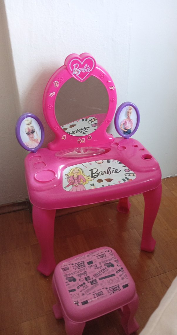 Renkli Pembe Barbie Çocuk Şifonyeri - Görsel 3