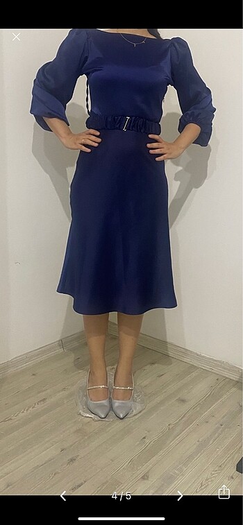 s Beden lacivert Renk Saks mavisi betty sam model kısa elbise