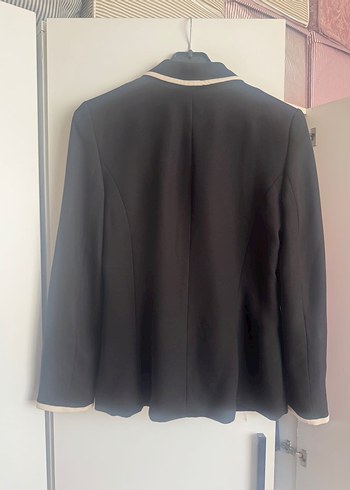 Siyah Düğmeli Kadın Blazer Ceket - Görsel 2