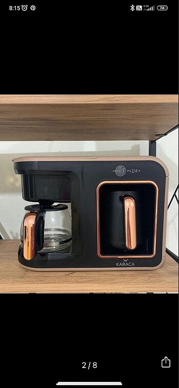 Karaca 2 in 1kahve makinesi
