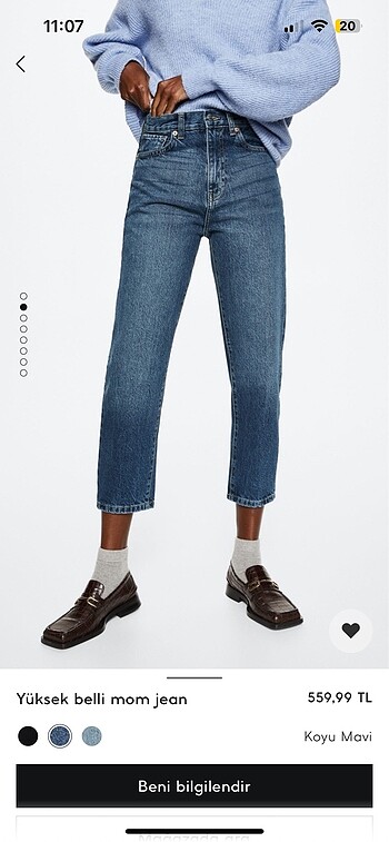 Mango ballon jean