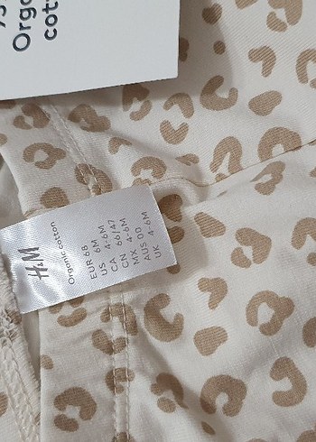 3-6 Ay Beden H&M Kız Çocuk 4'lü Pamuklu Kısa Tayt