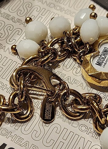 Beden MOSCHİNO GOLD SERAMİK Bileklik Saat Kutulu