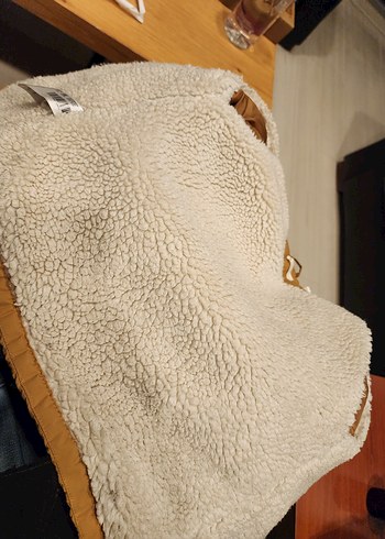 MNG Mango Erkek Çocuk Sarı Kapüşonlu Kürklü Mont 4-5 yaş - Görsel 3