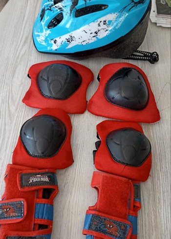 Kırmızı Biker Dizlik ve Bileklik Seti - Görsel 3