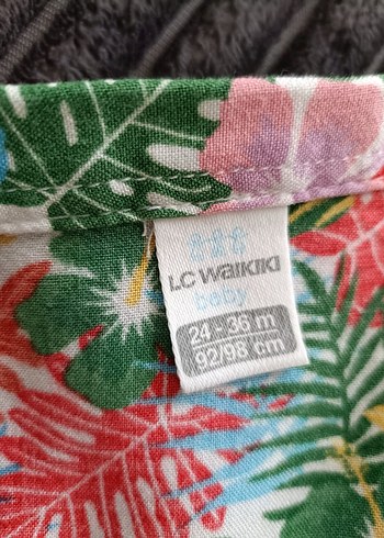 Renkli Çiçek Desenli Kısa Kollu  Gömlek - Görsel 4