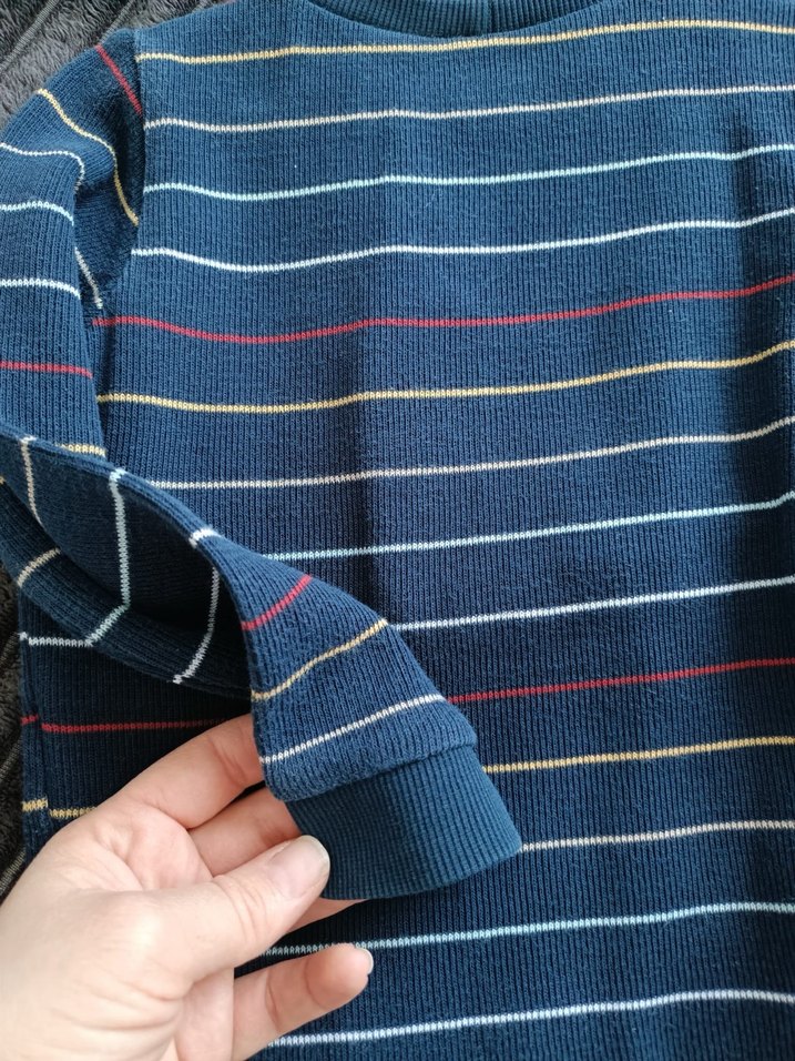 Erkek Çocuk Çizgili Triko Kazak - Görsel 4
