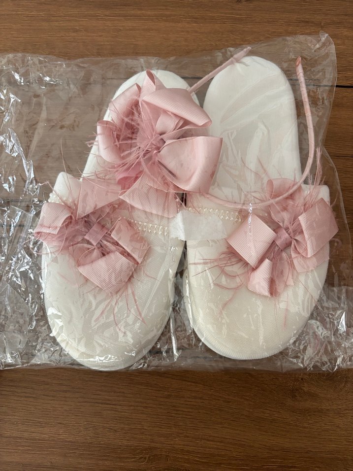 Kız Bebek İlk Adım Beyaz Fiyonklu Ayakkabı - Görsel 2