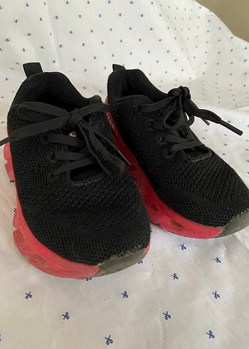 Kırmızı Erkek Çocuk Spor Ayakkabı Velcro - Görsel 3