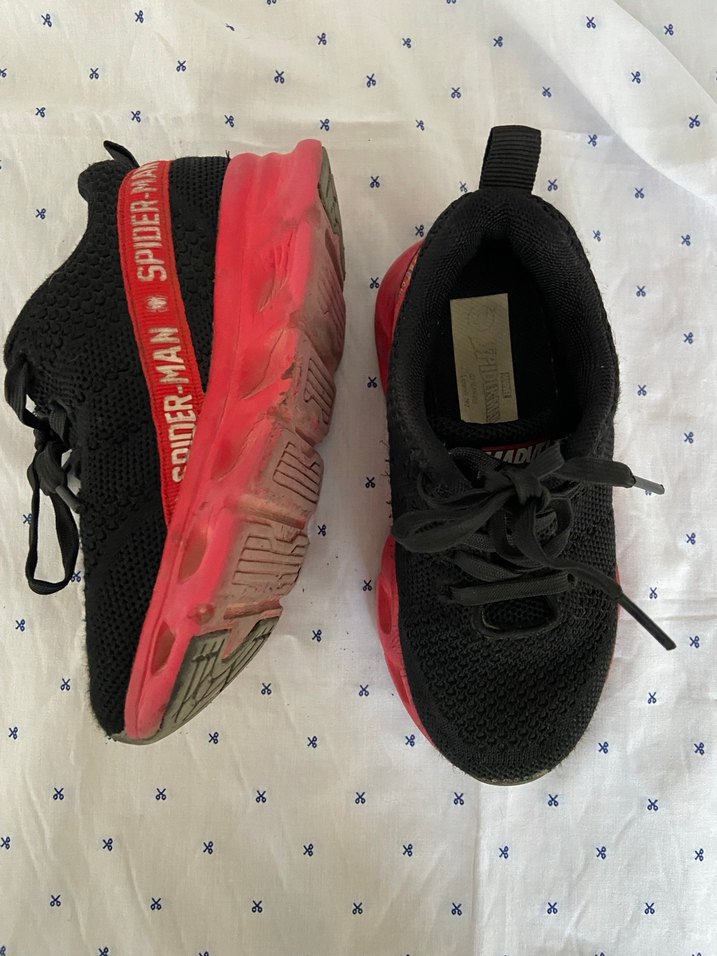 Kırmızı Erkek Çocuk Spor Ayakkabı Velcro - Görsel 2