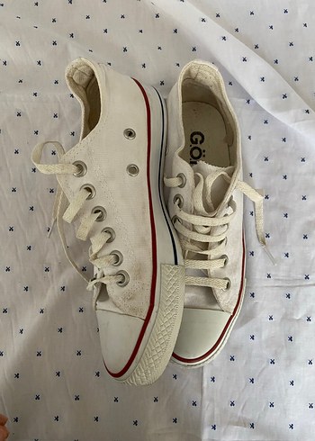 Beyaz Kadın Minimalist Düz Taban Spor Ayakkabı - Görsel 2