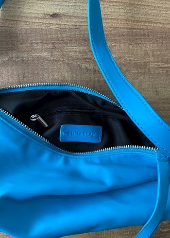 Mavi Kadın Minimalist Fermuarlı Çanta - Görsel 2