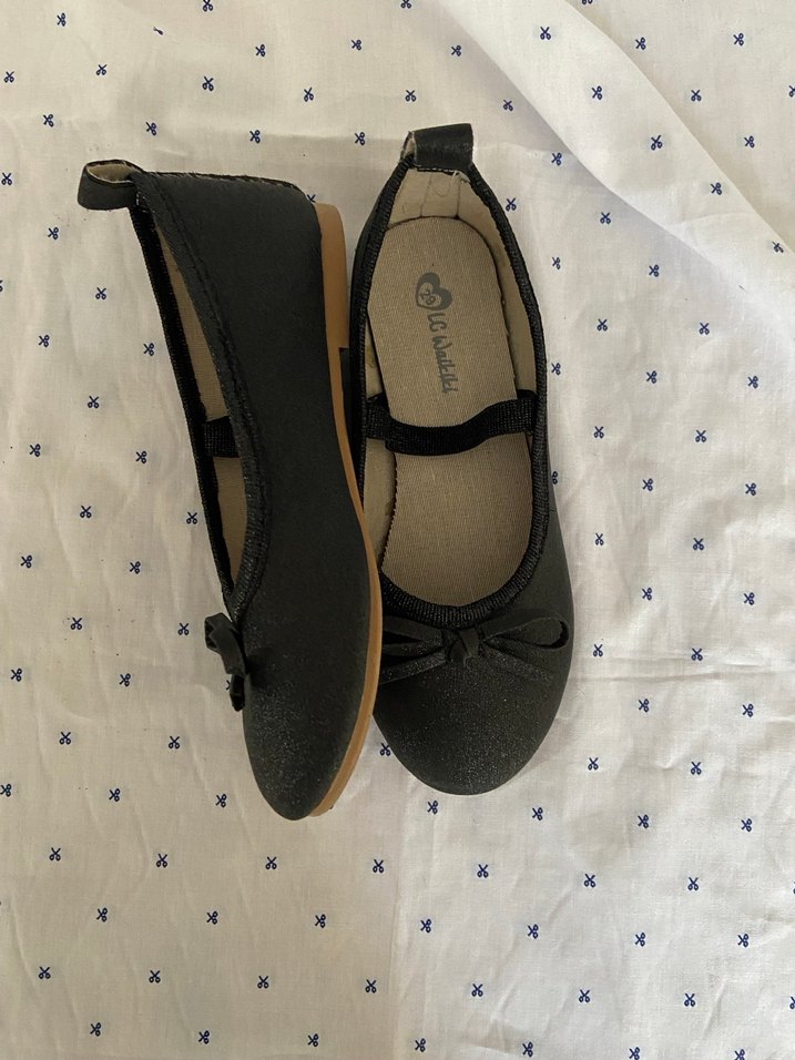 Kız Çocuk Siyah Fiyonklu Babet - Görsel 2