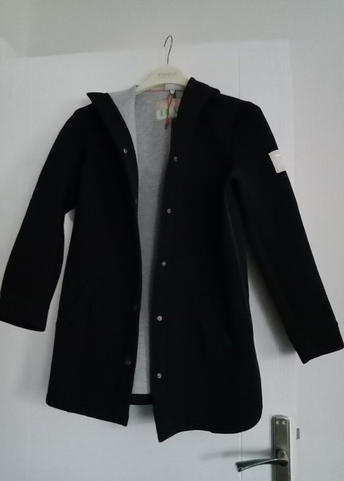 Kapşonlu harika mont - Görsel 2