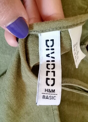H&M Yeşil mini elbise