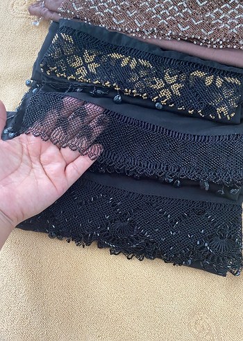 Dantel Detaylı Çok Renkli Kadın Şalları - Görsel 2