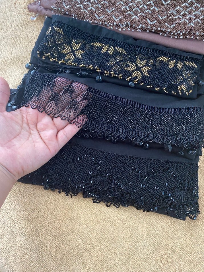 Dantel Detaylı Çok Renkli Kadın Şalları - Görsel 2