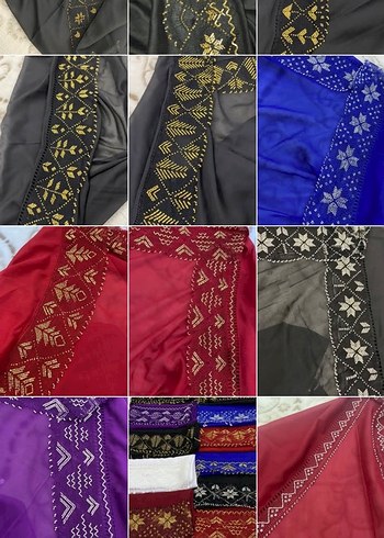 Boncuk Detaylı Çok Renkli Kadın İpek Şal - Görsel 2