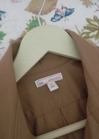 GAP  Uzun Kollu Kemerli trençkot - Görsel 3