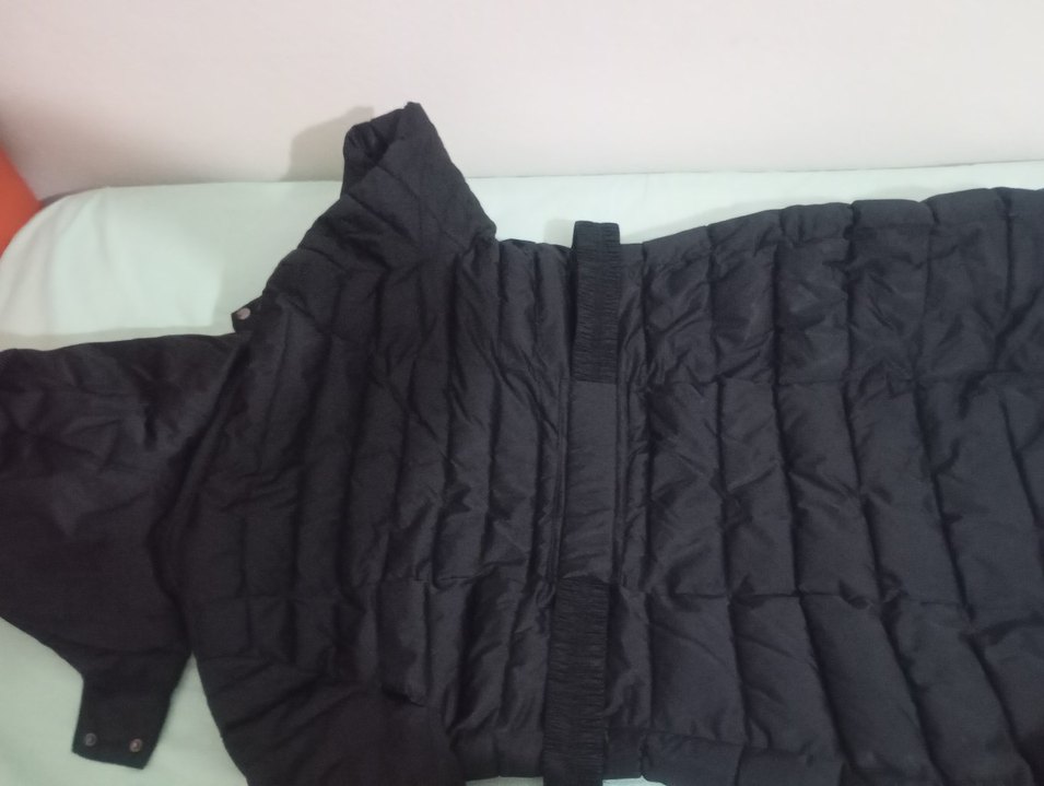 Kadın Siyah Uzun kaz tüyü kaban - Görsel 4