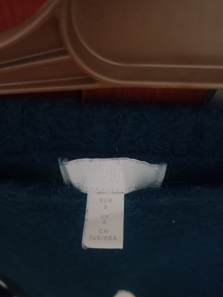 H&M Mavi Yün Kadın Kısa Kazak - Görsel 3