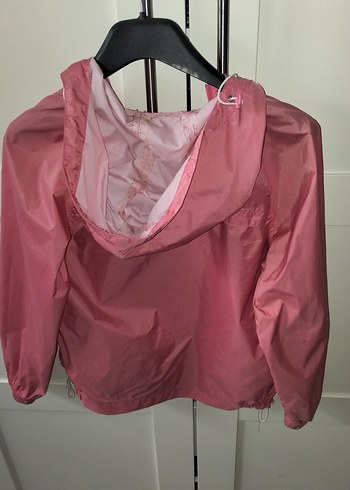 LC Waikiki Kız Çocuk Pembe Fermuarlı Yağmurluk