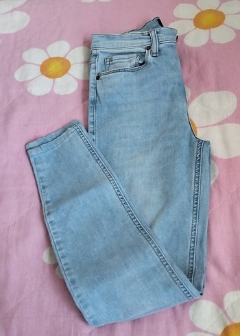 Mavi Loose Fit Midi Denim Kız çocuk pantolon