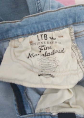 11-12 Yaş Beden Mavi Loose Fit Midi Denim Kız çocuk pantolon