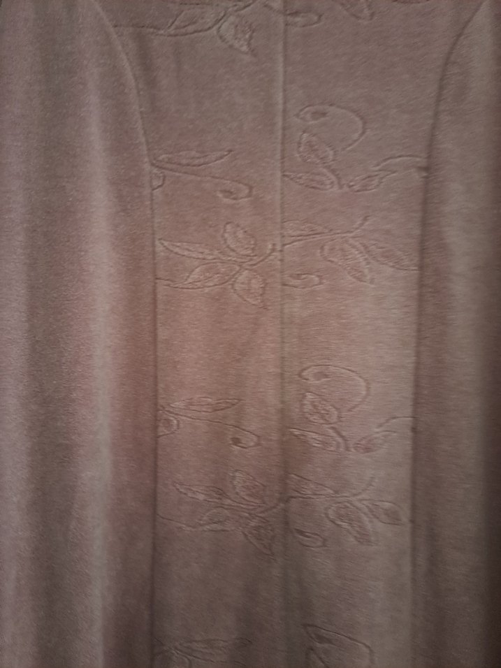 Nakışlı Pembe Kadın Uzun Kollu kadife elbise - Görsel 5