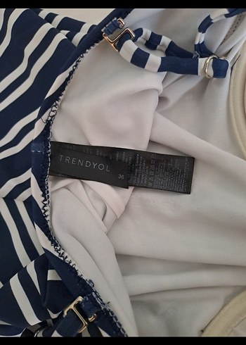 Lacivert Zebra Desenli Kadın Mayo - Görsel 9