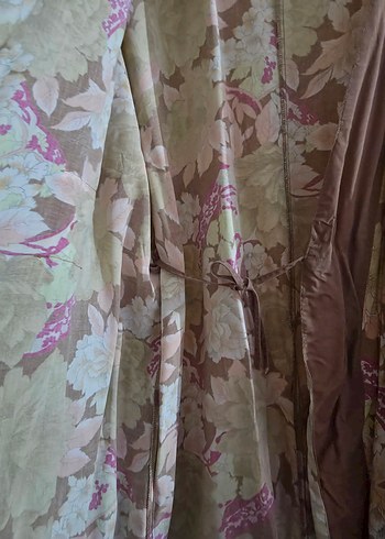 Uzun Bej Bohem Kimono - Görsel 6