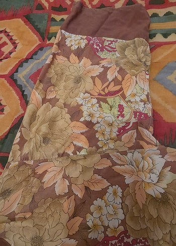 Uzun Bej Bohem Kimono - Görsel 8